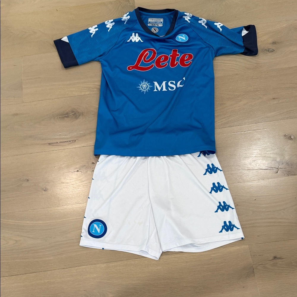 Kappa Blue Soccer Jersey with shorts